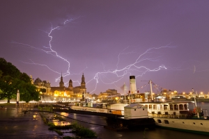 Gewitter über Dresden